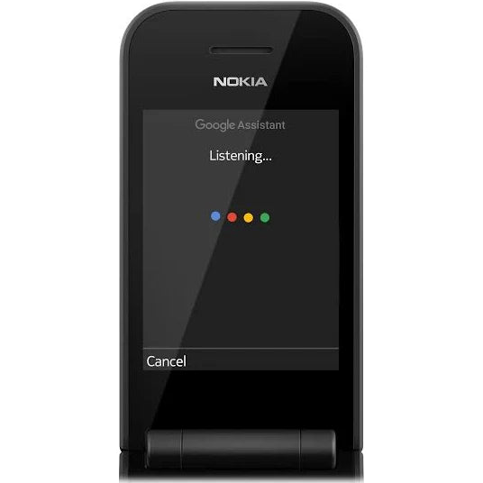 Nokia 2720 (Flip) Feature Phone, Dual Sim, 2Mp Camera With Led Flash Black - Brand New