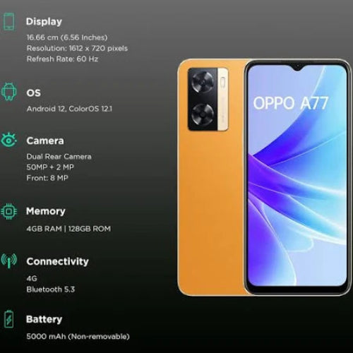 Oppo A17 Phone Details Sunlight Orange